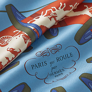 Paris Qui Roule scarf 70 - Purple | Hermès Mainland China